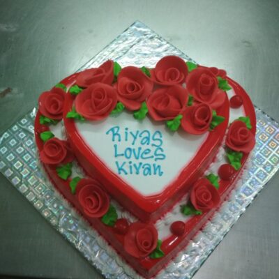 step heart cake  (3 kg)