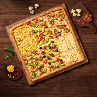 Big Big 6 in 1 Pizza - Veg
