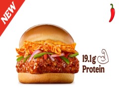 Korean Kimchi Paneer Burger (BK)