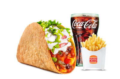 Crunchy Veg Taco + Fries + Coke (BK)