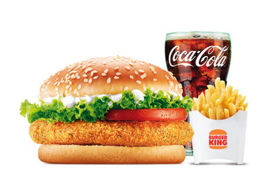 BK Chicken Burger + Fries + Coke (BK)