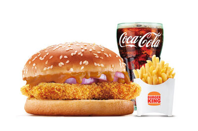 Chicken Makhani Burger + Fries + Coke (BK)
