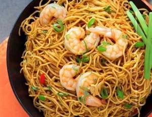 Prawns Schezwan Fried Noodles (KMS)