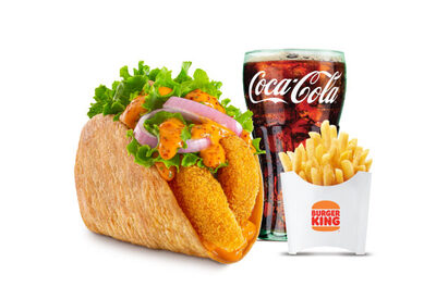 Crunchy Chicken Taco + Fries + Coke (BK)